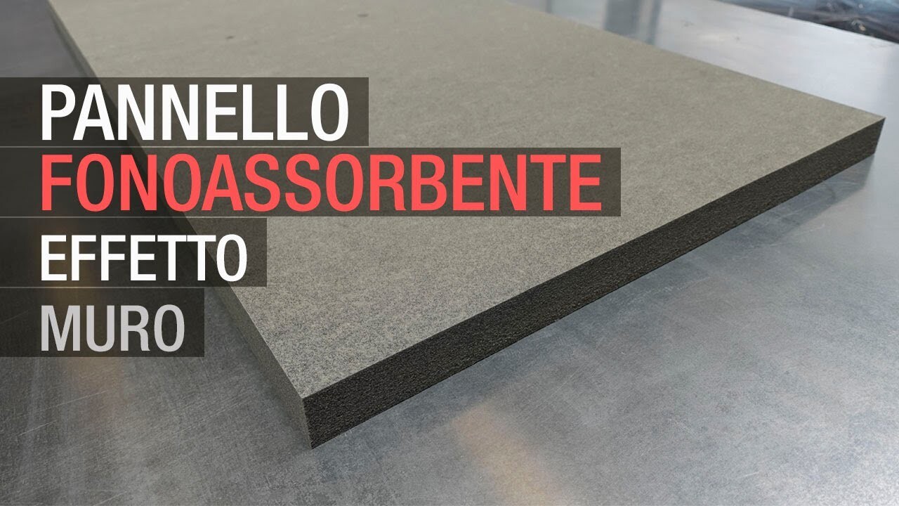 Fonoassorbente effetto muro