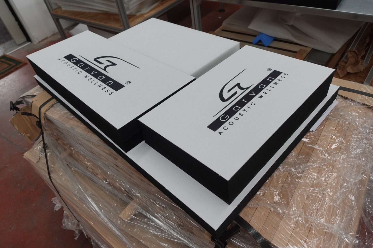 Garvan's soundabsorbing panels with customized logos and images