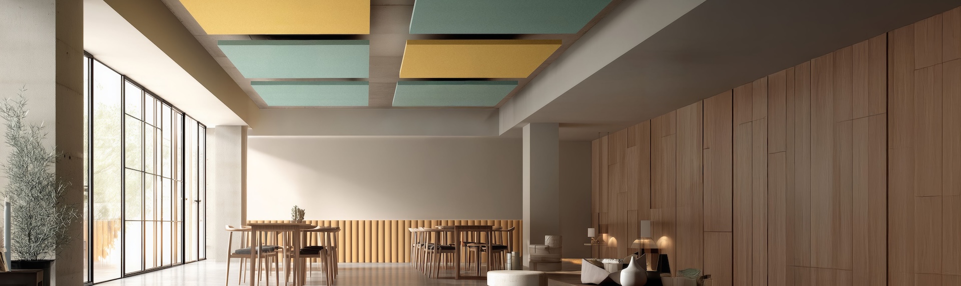 Collezioni Garvan di pannelli fonoassorbenti per migliorare comfort acustico ed estetica degli ambienti