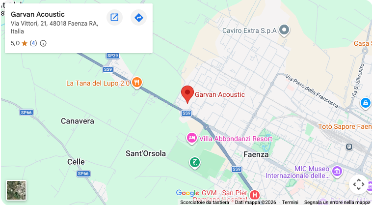 Mappa sede Garvan Acoustic