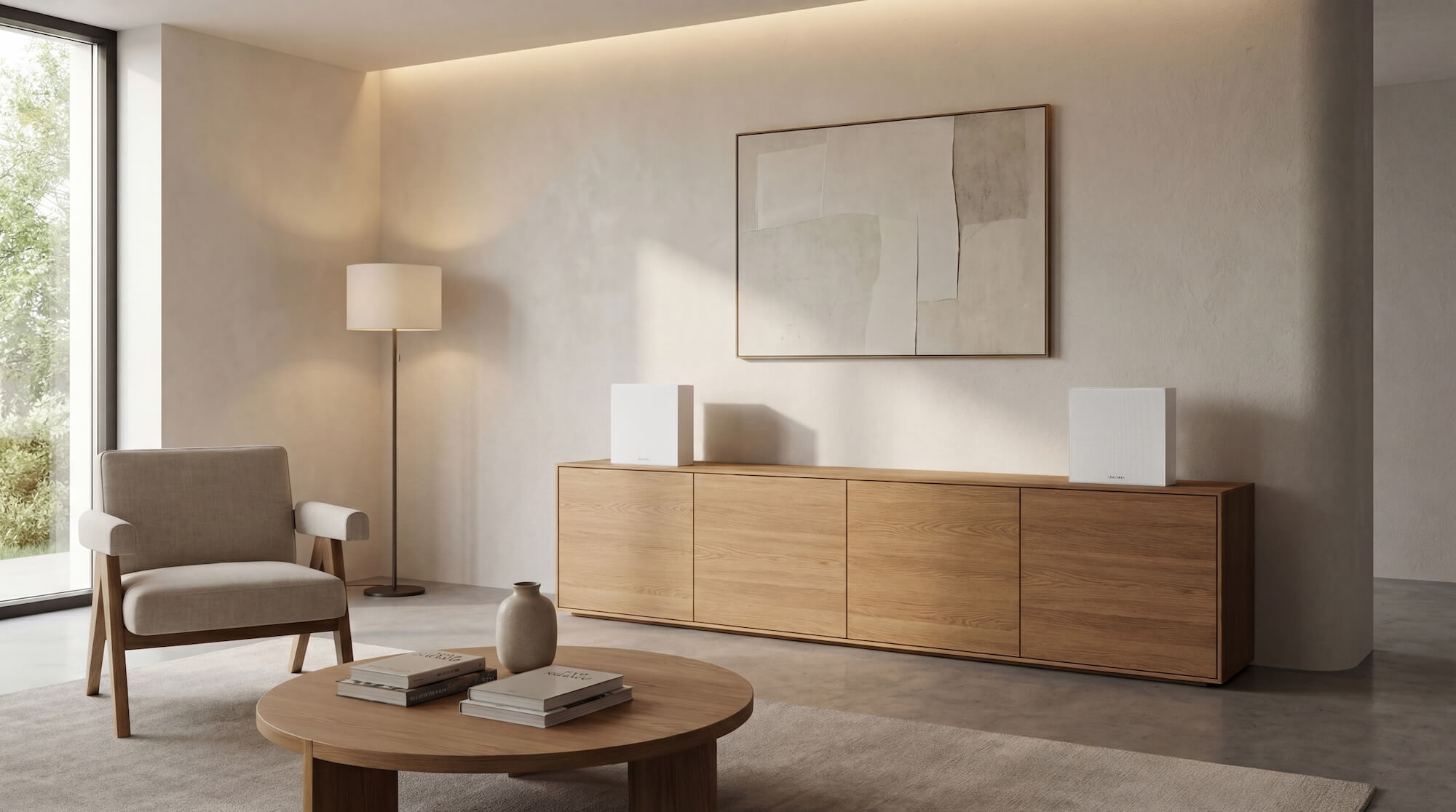 Diffusore da libreria Garvan KB112 in ambiente residenziale