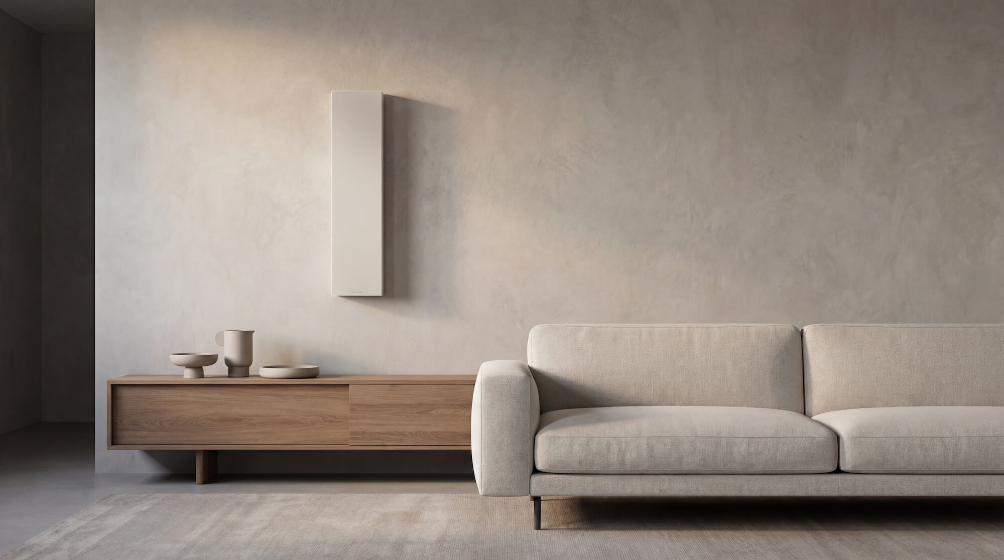Casse acustiche da parete LCR Garvan KW513 installate in ambiente indoor