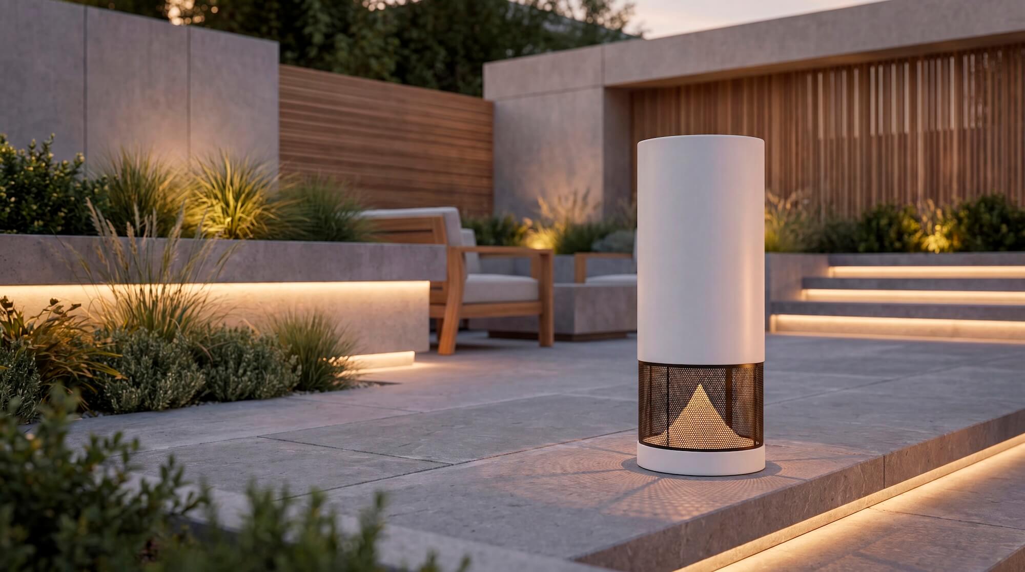 SN220 garden speaker with optional LED light