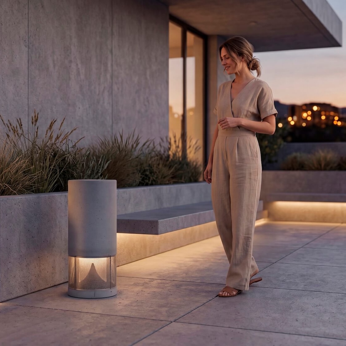 SN220 garden speaker with optional LED light