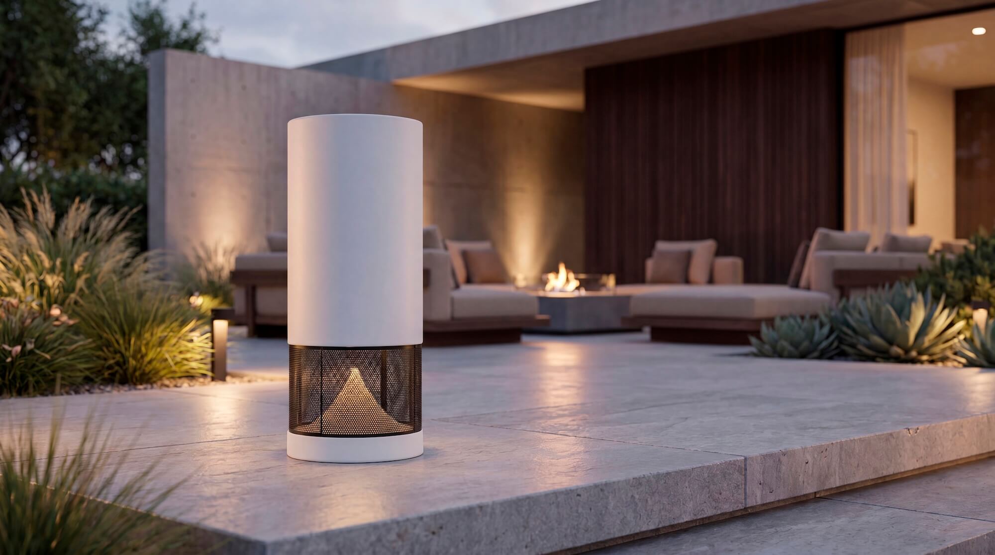 SN220 360° outdoor speaker with LED light