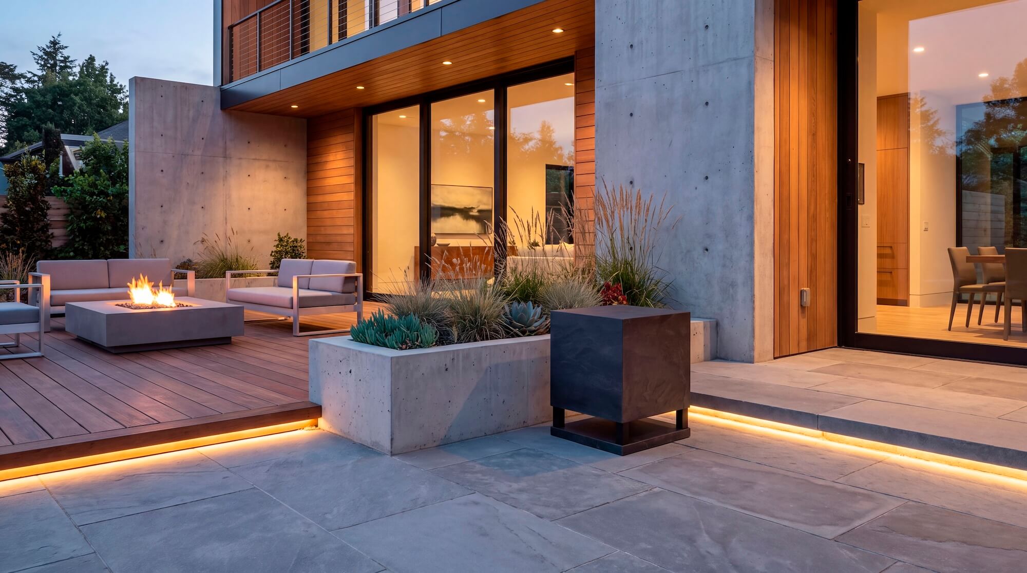 Installazione freestanding del subwoofer da esterno WA138 nel patio di una villa